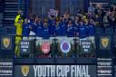 Calum Adamson and his Rangers teammates lifted the Scottish Youth Cup on Wednesday, May 1.