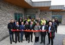 Councillors, staff and representatives from the main contractor came together to declare the building officially open