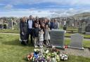 A new headstone marks Francesco D'Inverno's final resting place in Girvan.
