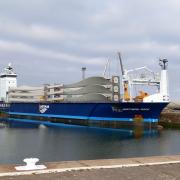 Components for eight wind turbines were delivered to the Port of Ayr in four shipments during May