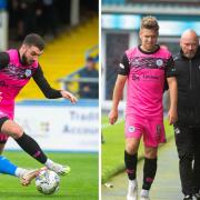 Ayr United boss Lee Bullen says the club will be looking to replace the injured midfield duo of Ben Dempsey (left) and Andy Murdoch (right).