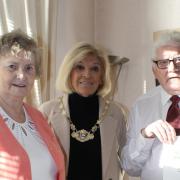 Marion and Alex Cairns pictured with South Ayrshire's depute provost Mary Kilpatrick