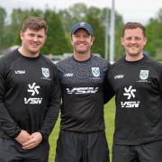 Marr Rugby head coach Kenny Diffenthal (centre) is to lead the Glasgow and the West side in the Inter District Championship.