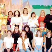 Rehearsals for the 2003 St Meddan's panto