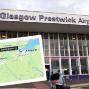 The flight diverted from Edinburgh to Prestwick