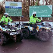 Police have been on their quad bikes