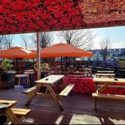 The beer garden will reopen later this month
