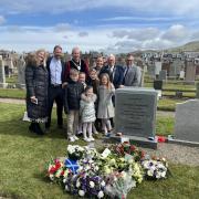 A new headstone marks Francesco D'Inverno's final resting place in Girvan.