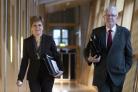 First Minister Nicola Sturgeon and  Constitutional Secretary Mike Russell.