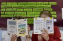 Glasgow Gaelic school P7 pupils Skye Mackenzie age 11, left and Beth Paul also 11 pictured reading in their class. Alasdair Allan MSP, minister for Gaelic announced that ?200,000 will be spent opening up mothballed classrooms at the school to meet