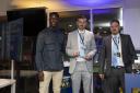 Ayrshire Deaf FC member receiving their award