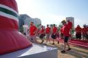 Wales fans gather at the Corniche Walk Park in Qatar ahead of their team's World Cup game against Iran
