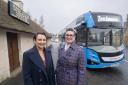 Ayr MSP Siobhian Brown and Stagecoach West Scotland managing director Fiona Doherty