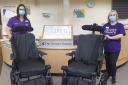 The Ayrshire Hospice recently took delivery of two new specialised wheelchairs