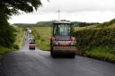 Ayrshire Roads Alliance carrying out work on the Ayr to Dalmellington road.