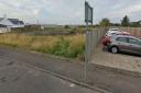 The site approved for a car leasing business in Main Street, Monkton with Prestwick Airport in the background. Image Google. Free to use by BBC Partners