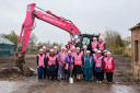 Joined by representatives from NHS Ayrshire & Arran and the three local authorities, Ayrshire Hospice Chief Executive Tracy Flynn led the breaking-ground ceremony