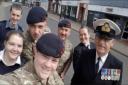 Bill celebrates his 80th birthday with the Sea Cadets