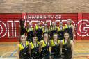 The Ayrshire Netball under 17 girls celebrate becoming the second best side in Scotland.