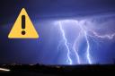 A yellow weather warning is in place for parts of Ayrshire from midday until 9pm on Monday, June 12