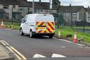 The Ayrshire Roads Alliance can was spotted parked on double yellow lines while ticketing cars at Crosshouse Hospital.