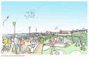 An artist's impression of the new-look Ayr Esplanade looking north