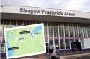 The flight diverted from Edinburgh to Prestwick