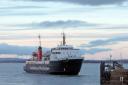 MV Isle of Arran arriving at Troon harbour