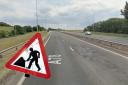 Part of the southbound A78 will be closed all this weekend.