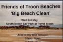 Friends of Troon beach clean is today