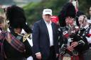 The outgoing President has links to Prestwick as the owner of the nearby Trump Turnberry golf resort.  