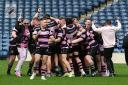 Jubilant Ayr Rugby Club celebrate. Picture: George McMillan.