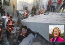 The Gaza attack and, inset Dr Philippa Whitford MP