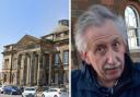 David Hunter was stung by paedophile hunters outside Ayr Sheriff Court