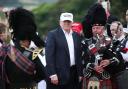 The outgoing President has links to Prestwick as the owner of the nearby Trump Turnberry golf resort.  