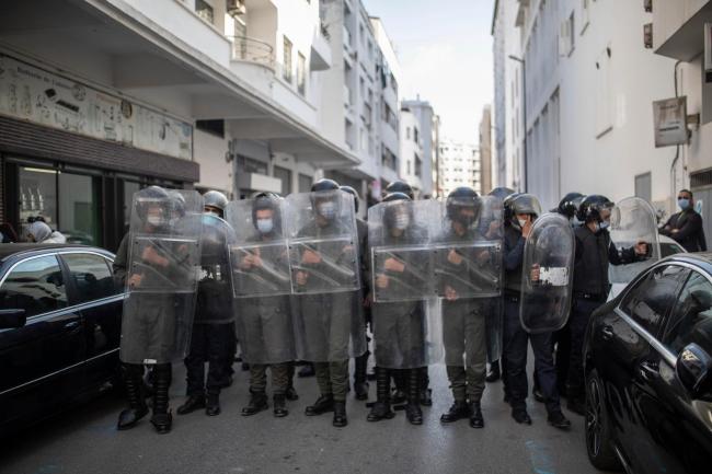 Moroccan riot police