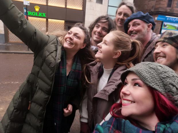 Ayr Advertiser: The cast take a selfie post-performance