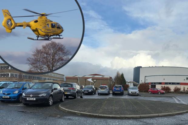 Air ambulance flies in to deal with incident at South Ayrshire secondary school