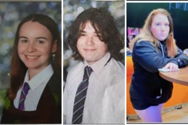 The three teens have not been seen since Monday, May 16 at 4pm in the Gordon Street area of Paisley.