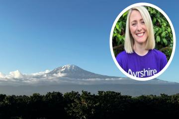 Woman set for Kilimanjaro climb in aid of Ayrshire Hospice