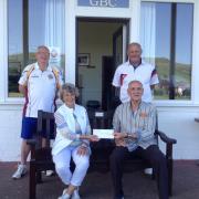 Girvan Bowling Club handed over the kind donation.