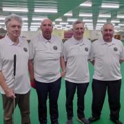 The team at Glasgow from left to right: Chris Skinner, Paul Sharp (skip), Bennett Ward, and John McKay.