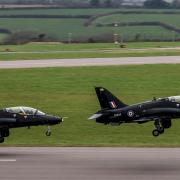 Royal Navy Hawk jets will arrive at Prestwick on Thursday