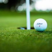 A golf ball sitting by the hole. Credit: Canva
