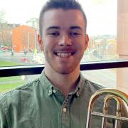 Trombonist Joshua Parkhill is the only representative from Scotland