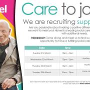 The Hansel Foundation's recruitment events take place in Ayr, Kilwinning, Kilmarnock and Irvine
