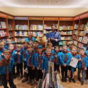 The youngsters from the 14th Ayrshire Scout Group got an exclusive tour of the shop