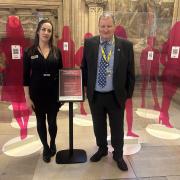 The Ayr, Carrick and Cumnock MP was at the ‘The Darker Side of Pink’ exhibition