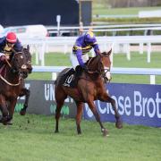 Corach Rambler (centre), the current favourite for the Grand National at Aintree, is among 60 entries for the Coral Scottish Grand National (Photo: Grossick Racing Photography)