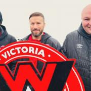 Whitletts Victoria have named Mick McCann (middle) as their new manager.